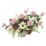 光触媒 人工観葉植物 造花 シルフィローズ (高さ32cm) (2483R70)