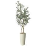 光触媒 人工観葉植物 造花 スリムオリーブ1.6 (高さ160cm) (2519R400)
