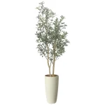 光触媒 人工観葉植物 造花 スリムオリーブ1.6 (高さ160cm) (2519R400)