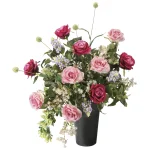 光触媒 人工観葉植物 造花 ロイヤルピンク (高さ67cm) (2537R180)