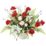 光触媒 人工観葉植物 造花 アンクルローズ (高さ32cm) (2547A95)