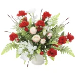 光触媒 人工観葉植物 造花 アンクルローズ (高さ32cm) (2547A95)