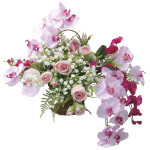 光触媒 人工観葉植物 造花 壁掛けエスファレノ (高さ50cm) (2553A140)