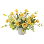 光触媒 人工観葉植物 造花 ゴールドワン (高さ28cm) (2561A70)