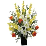 光触媒 人工観葉植物 造花 サマーリリー (高さ82cm) (2597A230)
