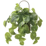 光触媒 人工観葉植物 造花 壁掛けフレッシュポトス (高さ40cm) (2599A65)