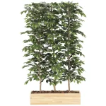 光触媒 人工観葉植物 造花 ウッドプランターベンジャミン1.8(組立式) (高さ180cm) (2608A1100)