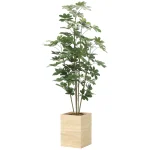 光触媒 人工観葉植物 造花 ウッドボックスカポック1.8 (高さ180cm) (2639A570)