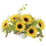 光触媒 人工観葉植物 造花 サンフラワー (高さ23cm) (2659A60)