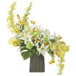 光触媒 人工観葉植物 造花 エスターリリー (高さ68cm) (2664A250)