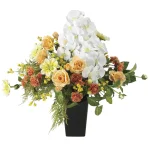 光触媒 人工観葉植物 造花 マウンテンスノー (高さ65cm) (2665A280)