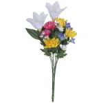 造花 手組仏花ボールマム1本 (高さ45cm) (2697A18N) ※光触媒無し