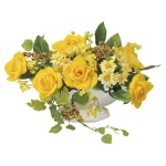 光触媒 人工観葉植物 造花 マーメイドローズ (高さ19cm) (340R45)