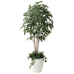 光触媒 人工観葉植物 造花 パキラ1.8 植栽付 (高さ180cm) (412P515)