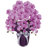 光触媒 人工観葉植物 造花 エレガント胡蝶蘭5本立L (高さ64cm) (453A80)