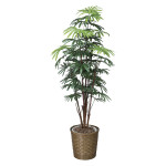 光触媒 人工観葉植物 造花 シュロチク 1.6 (高さ160cm) (500R420)