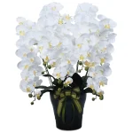 光触媒 人工観葉植物 造花 ロイヤル胡蝶蘭5本立W (高さ76cm) (532A300)