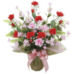 光触媒 人工観葉植物 造花 パーティーローズ (高さ45cm) (545R70)