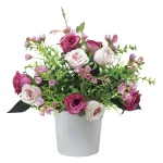 光触媒 人工観葉植物 造花 プリティーローズ (高さ28cm) (547R50)