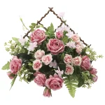 光触媒 人工観葉植物 造花 壁掛けモネール (高さ28cm) (758R60)