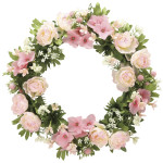 光触媒 人工観葉植物 造花 ローズリースP (高さ28cm) (766K35)