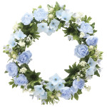 光触媒 人工観葉植物 造花 ローズリースBL (高さ28cm) (767K35)