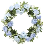 光触媒 人工観葉植物 造花 ローズリースBL (高さ28cm) (767K35)