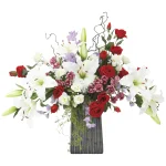 光触媒 人工観葉植物 造花 レッドエレガンス (高さ60cm) (839R240)