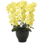 光触媒 人工観葉植物 造花 胡蝶蘭セリースY (高さ66cm) (917K120)