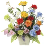 光触媒 人工観葉植物 造花 開運8色フラワーS (高さ32cm) (920R60)