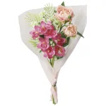 造花 ブーケ仏花ピオニー1本 (高さ46cm) (FPY-102N27) ※光触媒無し