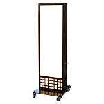 格子柄デザイン和風電飾スタンド看板 (AT-911)