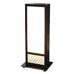 格子柄デザイン和風電飾スタンド看板