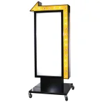 点滅スタンド看板 TY-25 ブラック イエロー (TY-25-B-Y)