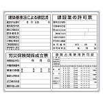 薄型許可票4点表示入パネル (302-46B)