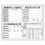 薄型法令許可票パネル