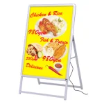 A型看板 LEDグリップA B1サイズ 仕様/カラー:片面/シルバー (39412***)