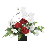 光触媒 人工観葉植物 造花 ホワイトモダン (高さ45cm) (921K90)