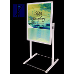 フロアバリウススタンドI型 アクリルタイプ FVAI-ACシリーズ　規格： B2縦 ブラック (BFVAIAC-B2T)