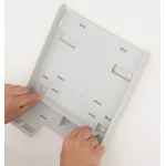 各サイズに適したストップ位置に目盛りがあります。(※写真はホワイトです。)