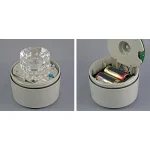 電池式LED回転灯 ニコカプセル Φ118 黄