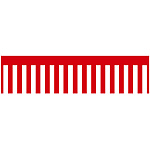 ロール幕 (3820) 紅白幕 H600×W10200mm