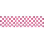 ロール幕 (3822) 市松模様 ピンク H600×W10200mm