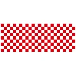 ロール幕 (3867) 市松模様 紅白 H900×W10200mm