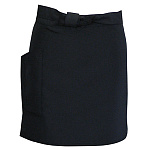 サロンエプロン (ショート) (4513) ブラック