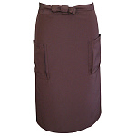 サロンエプロン (ミドル) (8676) チョコレート