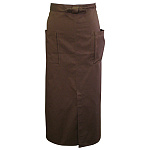 サロンエプロン (ロング) (8681) 茶