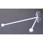 Rフラッグ専用ポール (879) ダブルフラッグ 丸パイプ25.5cm白