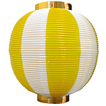 【尺丸】ストライプカラーポリちょうちん (8873) 黄白