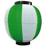 【九寸丸】ストライプカラーポリちょうちん (8880) 緑白